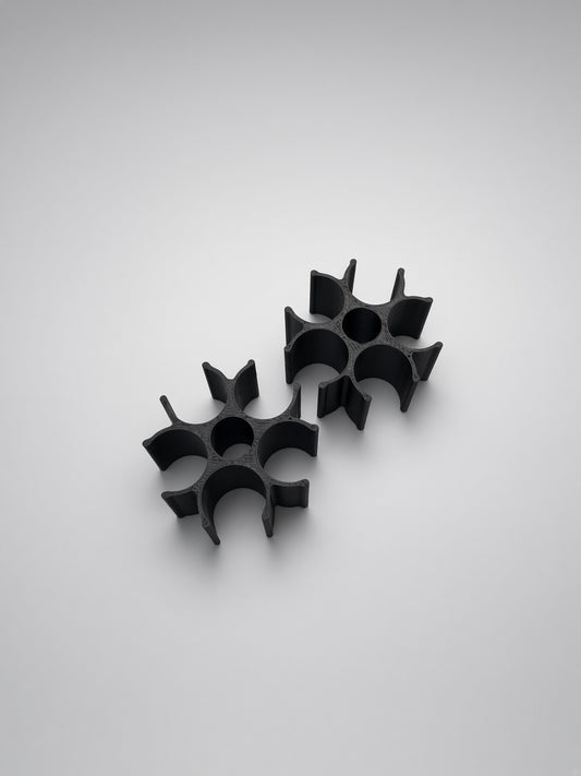 Six Pack Pro 5-Tube Case Feeder Clips (2-Pack)
